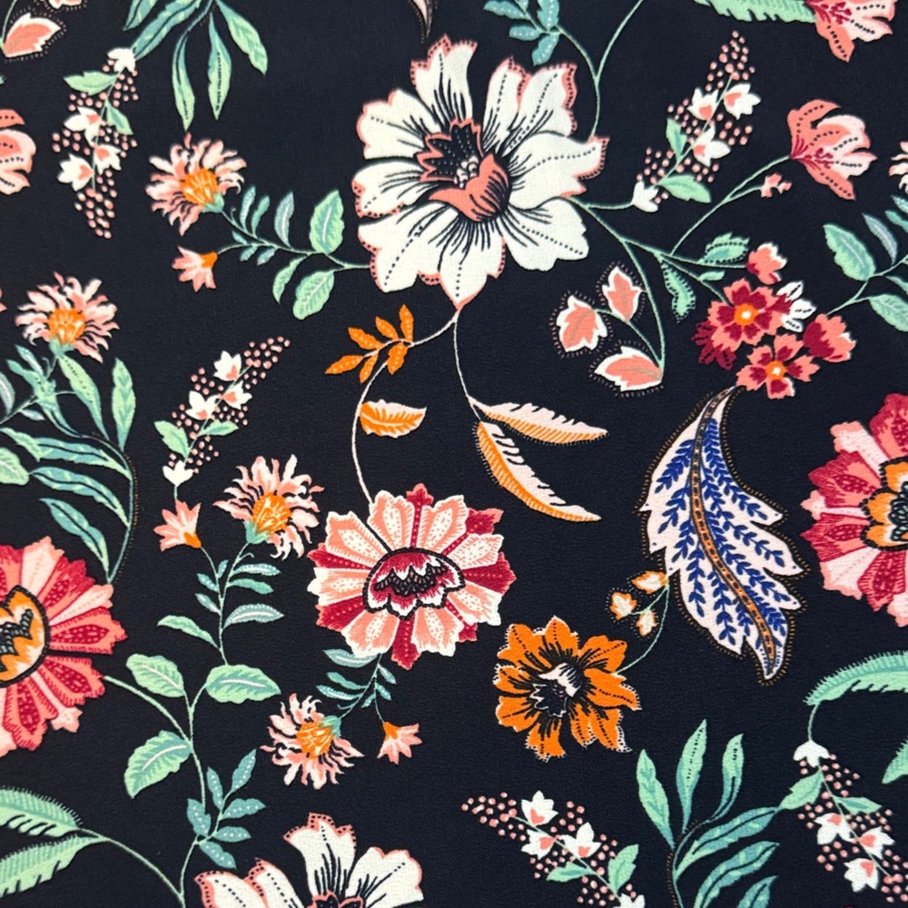 Laundry By Shelli Segal Women’s Black & Floral Print Flowy Dress — Size 6 - Picture 7 of 7
